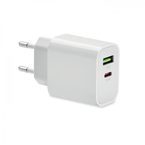 PORT - 18W 2 port USB charger EU plug in 