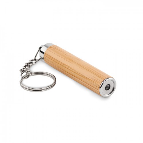 Mini bamboo torch with key ring