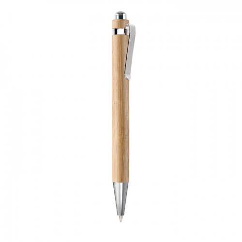Bamboo automatic ball pen in Brown