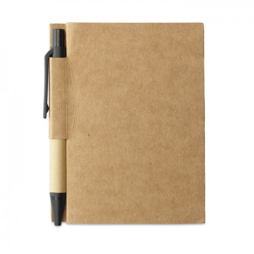 Memo note w/ mini recycled pen in lime