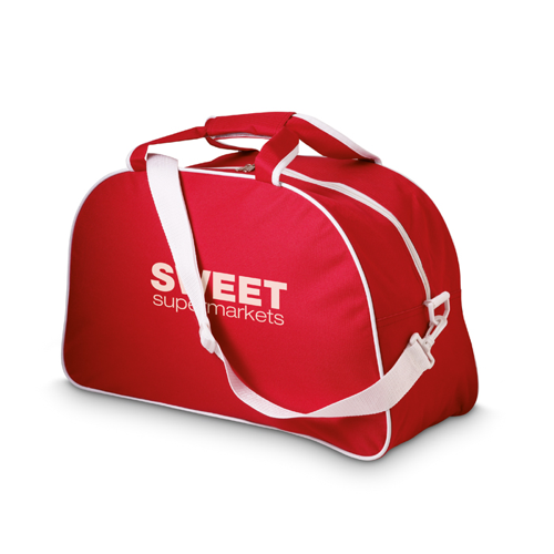 600D Polyester Sport Bag in red