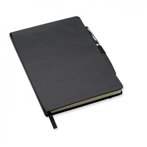 A5 notebook with pen 72 lined in Blue