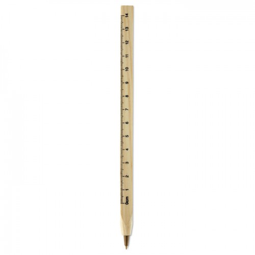 Wooden ruler pen in Brown