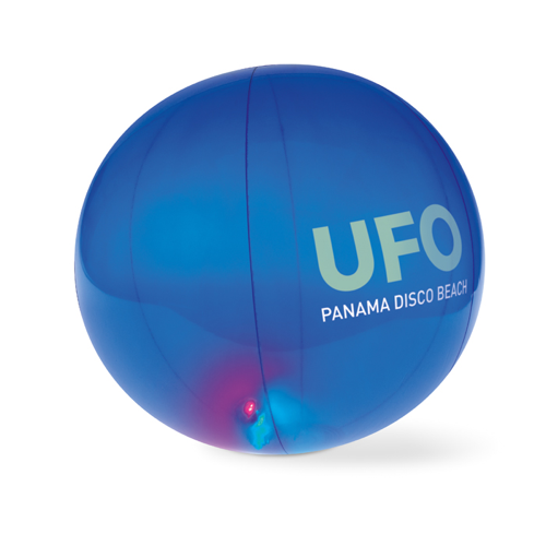Inflatable Beachball W Light in transparent-blue