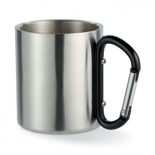 Metal mug & carabiner handle in Silver