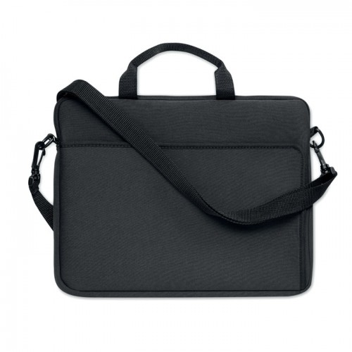 Neoprene laptop pouch in black