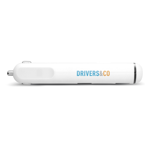 3 Port Usb Hub / Car Charger in white