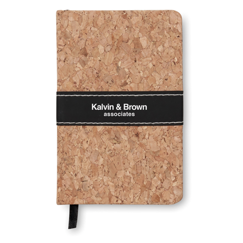 A6 Notebook Cork Covered in 