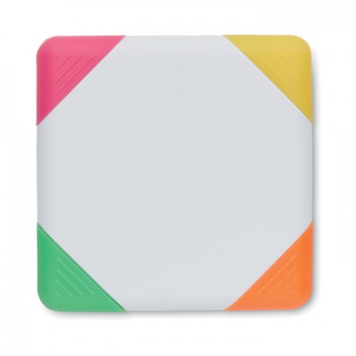 Square shaped highlighter in white