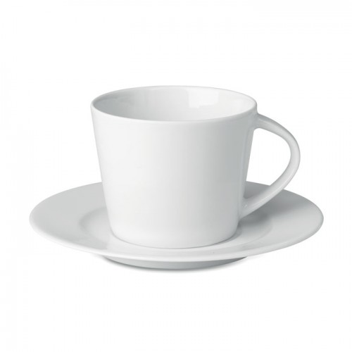 Cappuccino cup and saucer in 