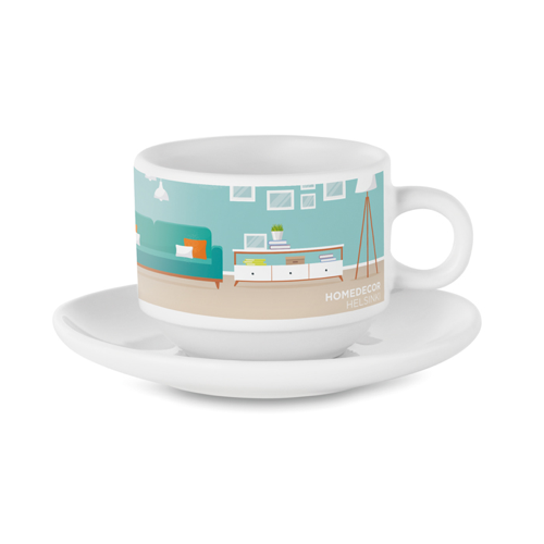 Sublimation Cup And Saucer