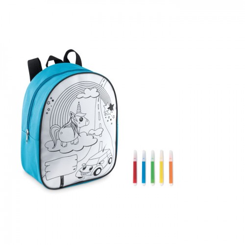 BACKSKETCHY - Backpack with 5 markers in 