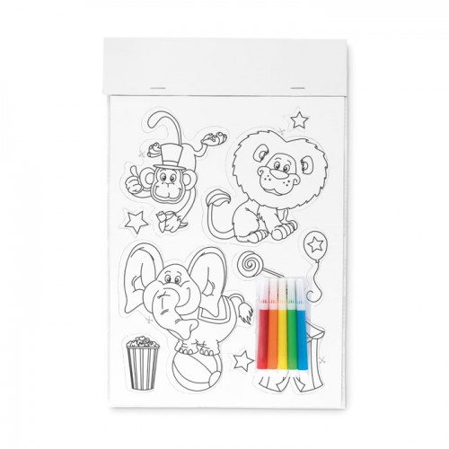 Colouring magnetic stickers in 