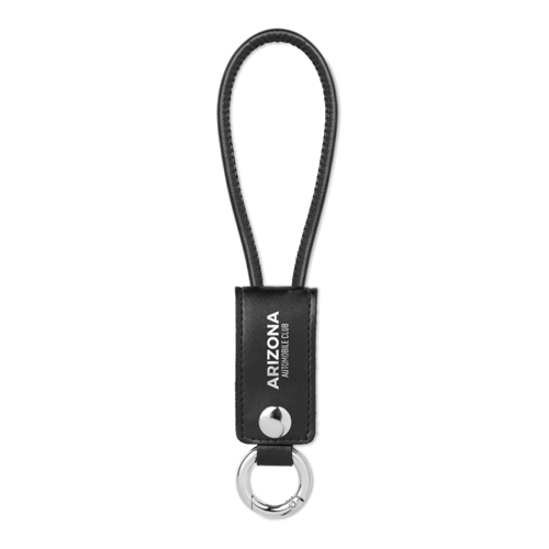 USB-A to micro-B cable keyring