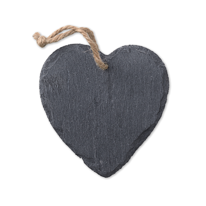 Slate hanger heart
