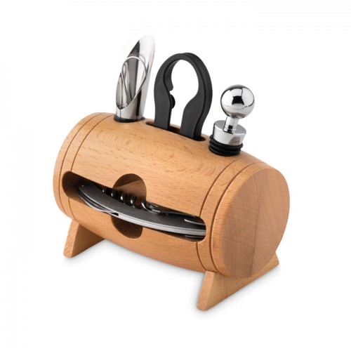 BOTA - 4 pcs wine set in wooden stand in 