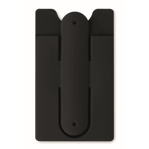 Silicone cardholder with snap  