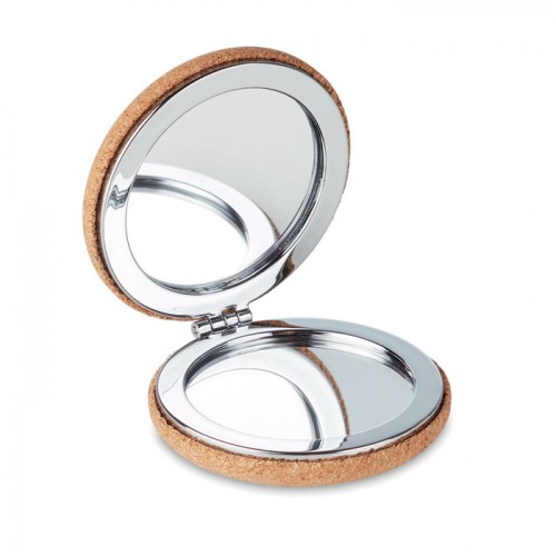 GUAPA CORK - Pocket mirror with cork cover in 