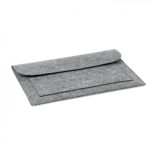 15 inch Felt laptop pouch in Grey