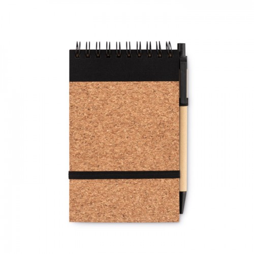 SONORACORK - A6 Cork notepad with pen in 