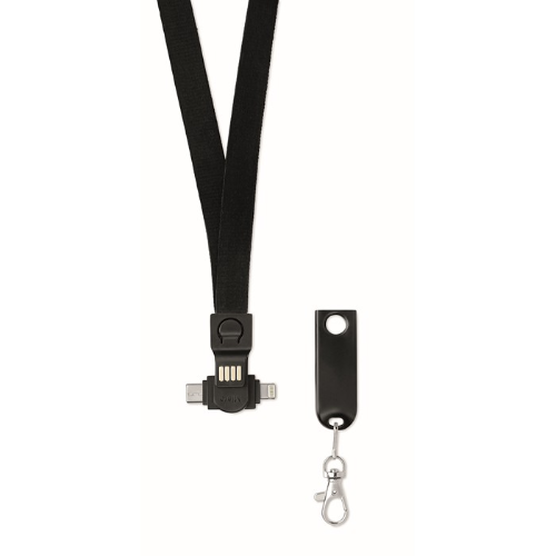 Lanyard with 3 in 1 cable      