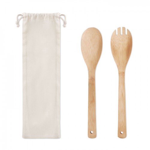 MAYEN SET - Set bamboo utensils salad in 