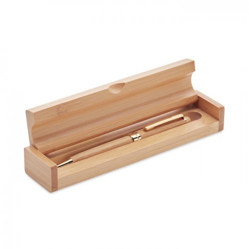 ETNA - Bamboo twist ball pen in box in 