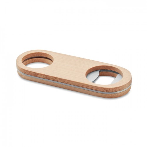 VALBAMPER - Oval Bamboo bottle opener in 