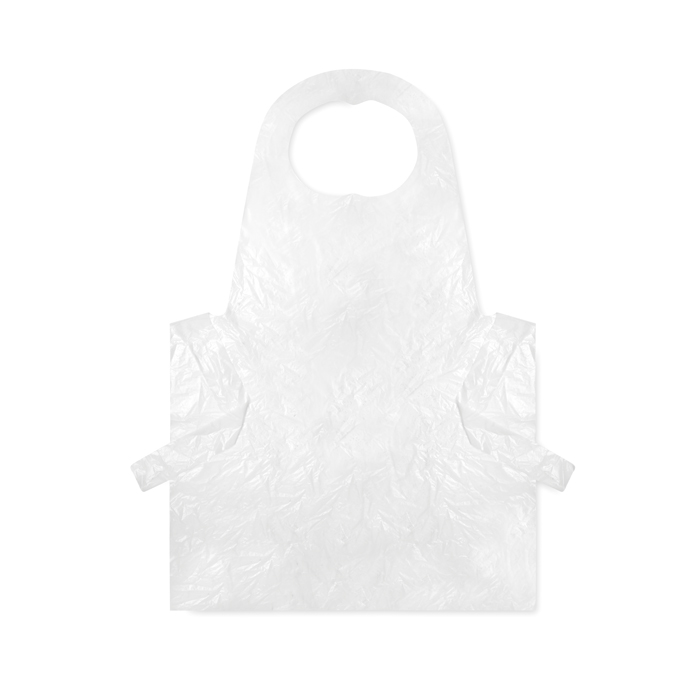100 disposable aprons in bag