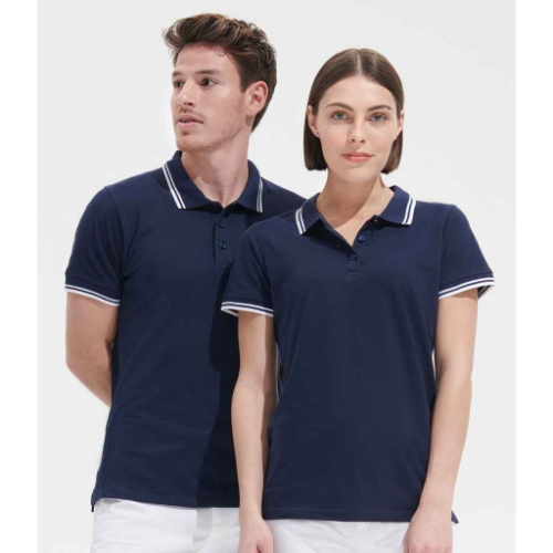 SOL'S Pasadena Tipped Cotton Piqué Polo Shirt