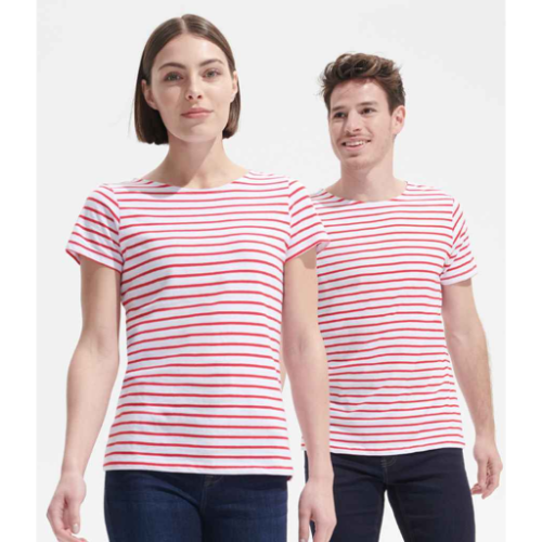 SOL'S Ladies Miles Striped T-Shirt