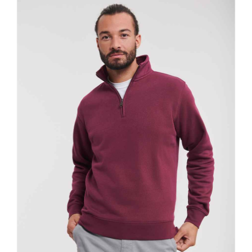 Russell Authentic Zip Neck Sweatshirt