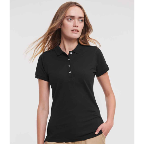 Russell Ladies Stretch Piqué Polo Shirt