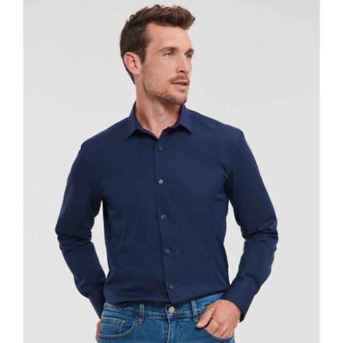 Russell Collection Long Sleeve Ultimate Stretch Shirt