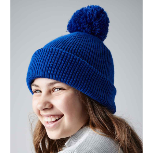 Beechfield Kids Reflective Bobble Beanie