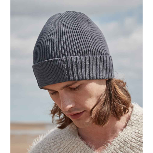 Beechfield Organic Cotton Engineered Patch Beanie