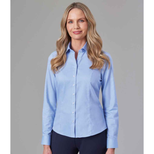 Brook Taverner Ladies Aspen Long Sleeve Oxford Shirt