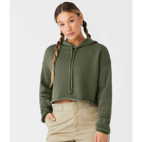 Bella Ladies Cropped Hoodie