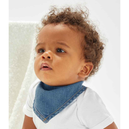 BabyBugz Baby Rocks Denim Bandana Bib