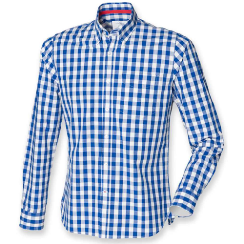 Front Row Long Sleeve Checked Cotton Shirt