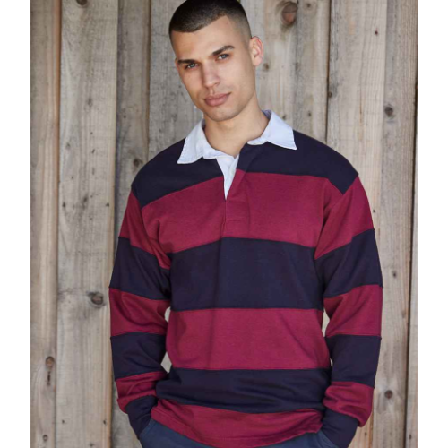 Front Row Sewn Stripe Rugby Shirt