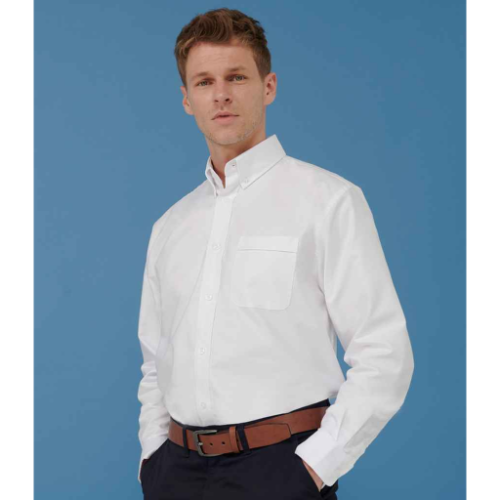 Henbury Long Sleeve Classic Oxford Shirt