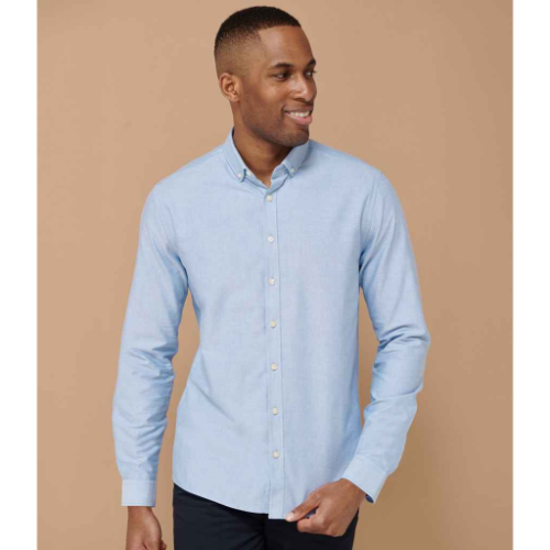 Henbury Modern Long Sleeve Regular Fit Oxford Shirt