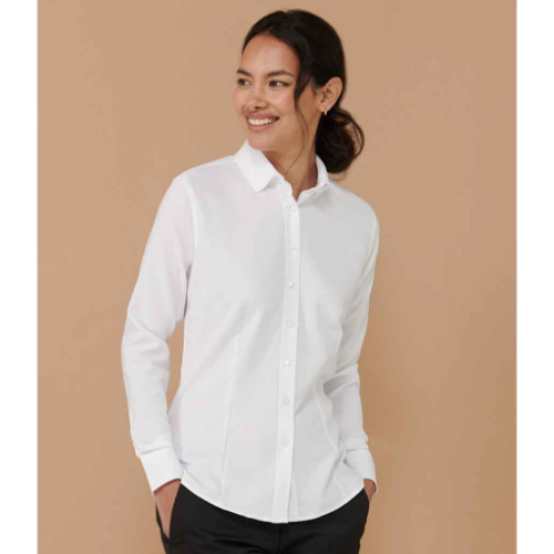 Henbury Ladies Long Sleeve Wicking Shirt