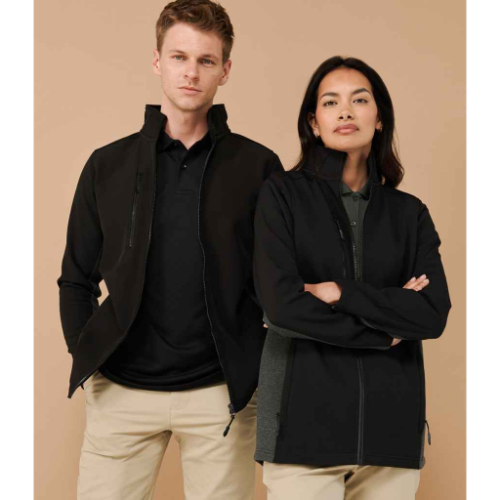 Henbury Unisex Contrast Soft Shell Jacket