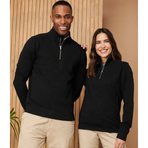 Henbury Unisex Sustainable 1/4 Zip Sweatshirt