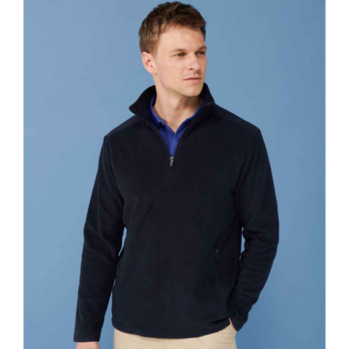 Henbury Zip Neck Micro Fleece