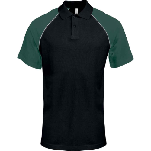 Kariban Baseball Cotton Piqué Polo Shirt