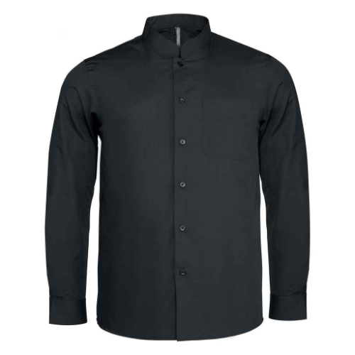 Kariban Long Sleeve Mandarin Collar Shirt