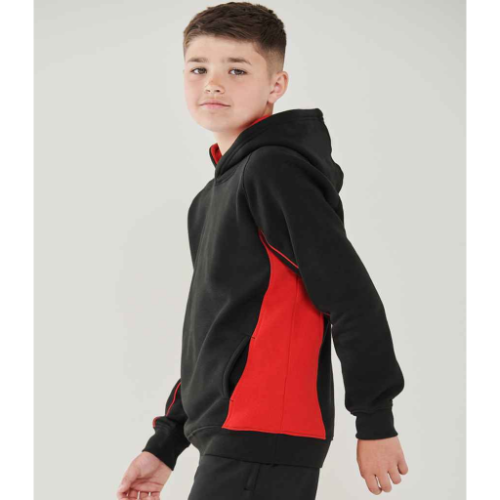 Finden & Hales Kids Contrast Hooded Sweatshirt